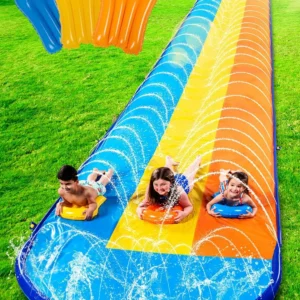 Triple Lane Water Slide