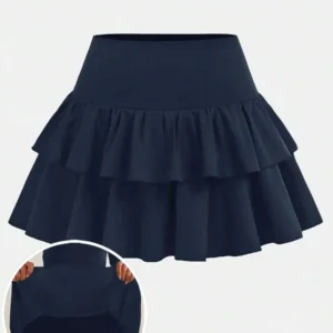 Black Ruffle Skort
